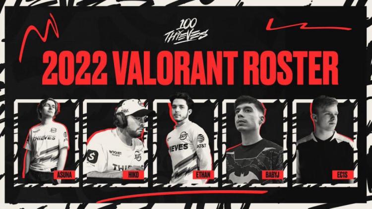 100 Thieves reveló una nueva lista