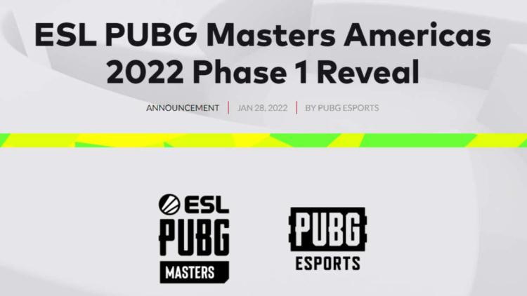 ESL anunció PUBG Masters Americas 2022 Phase 1