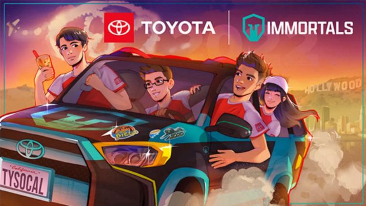 Immortals asociación ampliada con la Asociación de Concesionarios Toyota