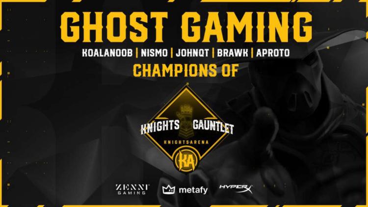 Ghost Gaming se convirtió en el ganador de Knights Arena Monthly Gauntlet 2022: March