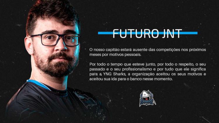 jnt abandonó la alineación titular Sharks Esports