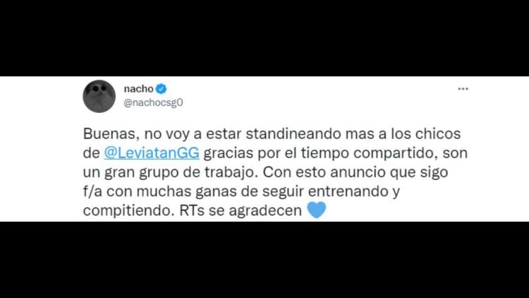 Leviatan se despidió de nacho