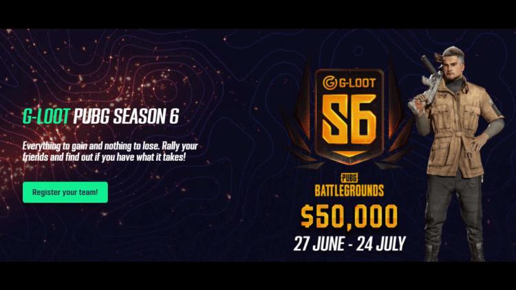 Anuncio realizado G-Loot PUBG Season 6