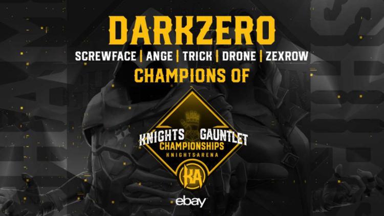 DarkZero Esports se convirtió en el ganador de Knights Gauntlet 2022: Championship