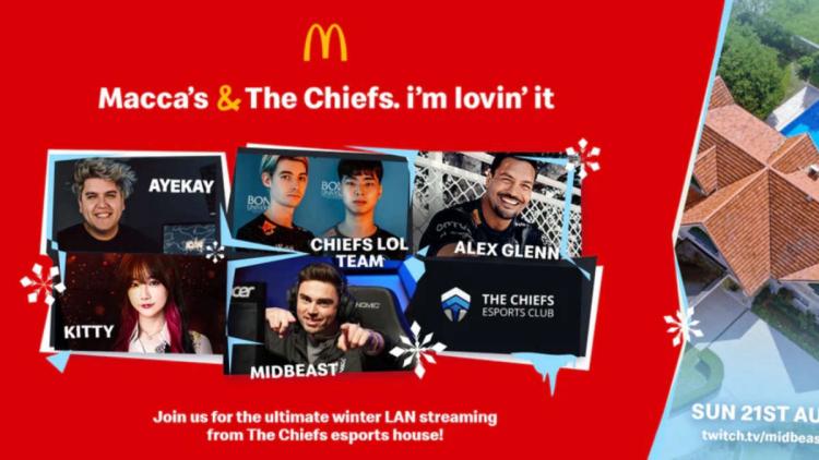 McDonald se convierte en socio de The Chiefs Esports Club