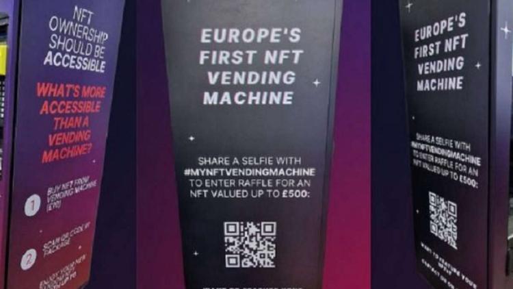 MyNFT Instalar máquina expendedora en Londres NFT