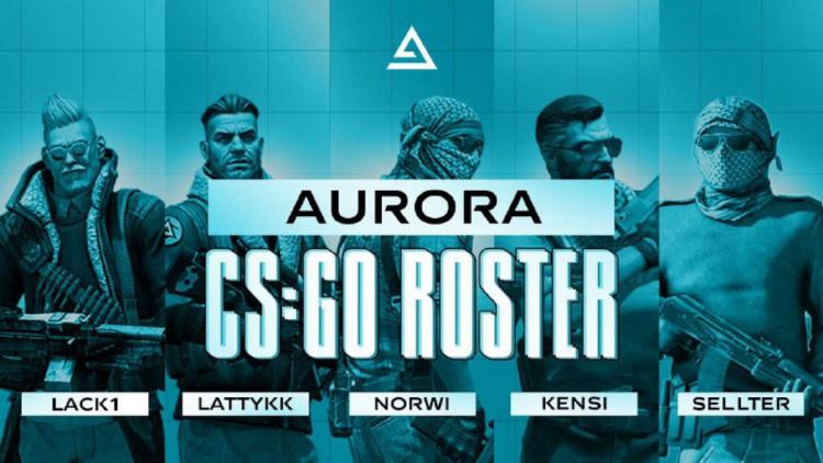 Aurora Gaming presentó la lista actualizada de CS:GO