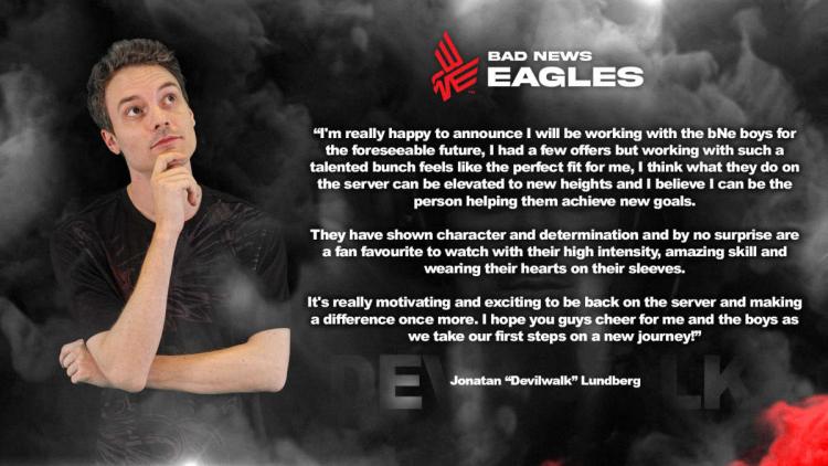 Devilwalk - nuevo entrenador Bad News Eagles