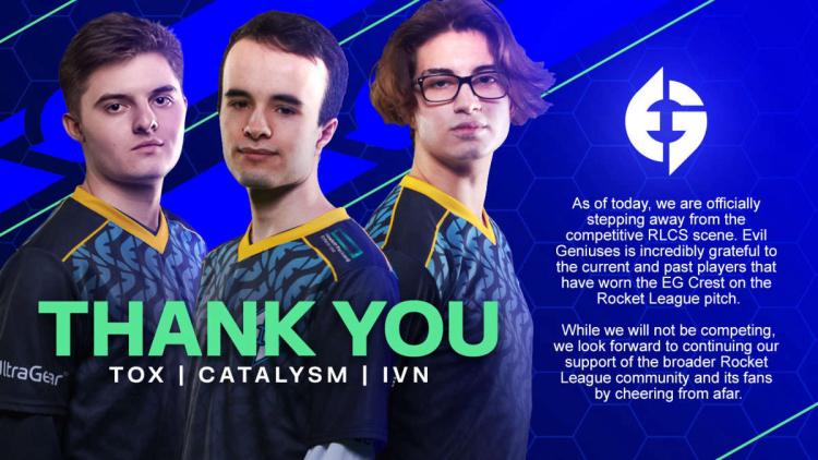 Evil Geniuses se despidió del roster de Rocket League y dejó la disciplina