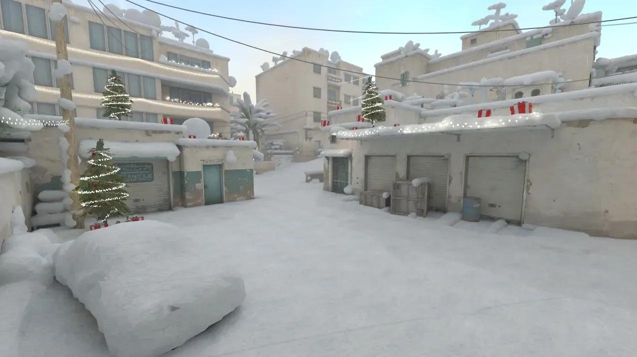 Un modder transforma Dust2 con un cambio de imagen invernal para CS2