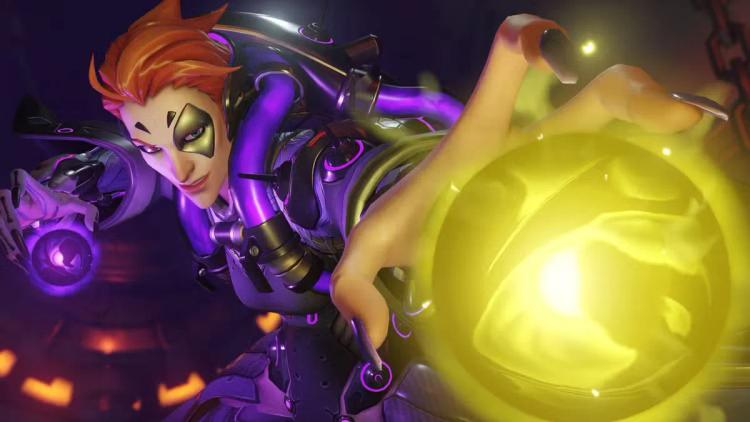 Overwatch 2: El emoticono "Boo" de Moira asusta a un genji para que gaste su definitiva