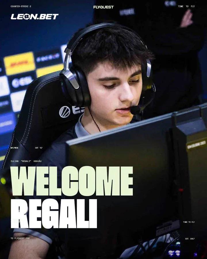 FlyQuest incorpora a Sniper Regali a su plantilla de CS2, en sustitución de aliStair