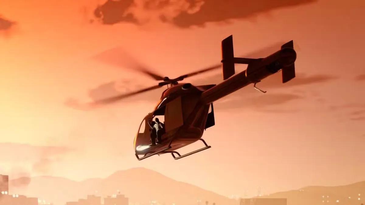 Un jugador de GTA Online se encuentra con un fallo muy gracioso en un helicóptero