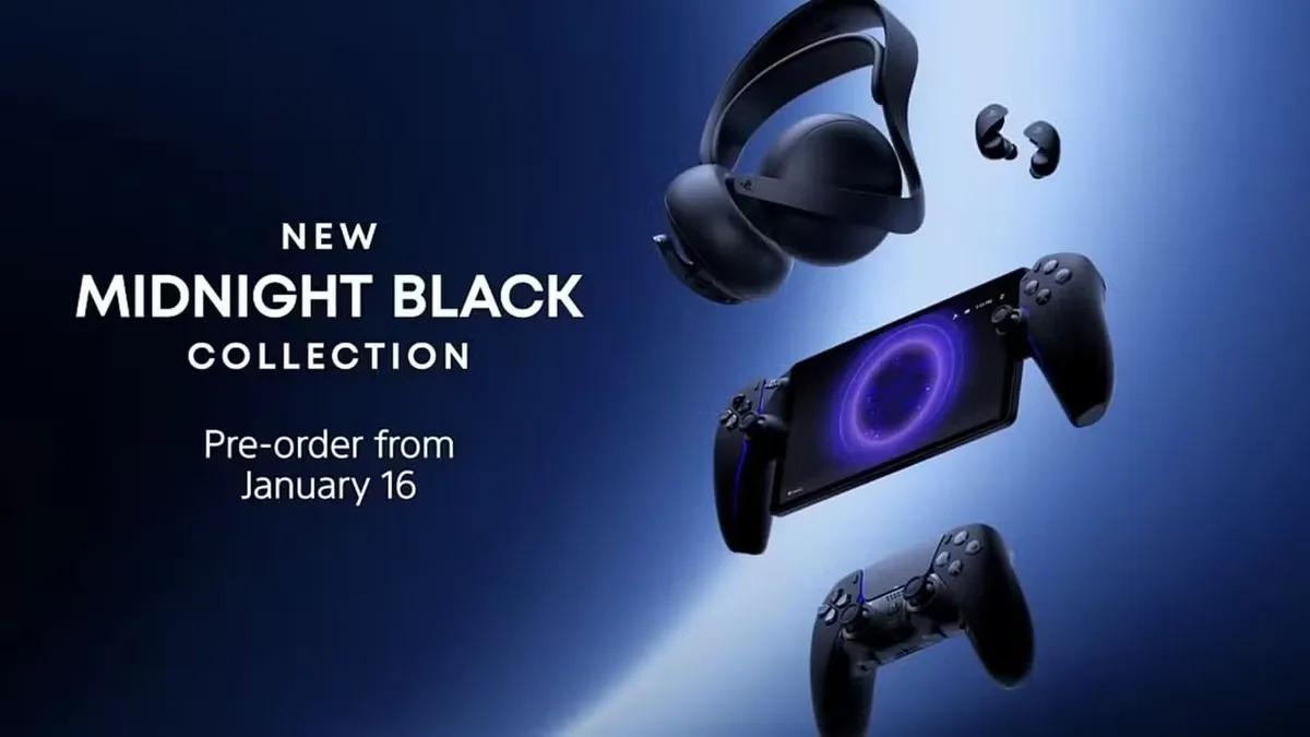 Sony presenta la colección Midnight Black de accesorios para PlayStation 5