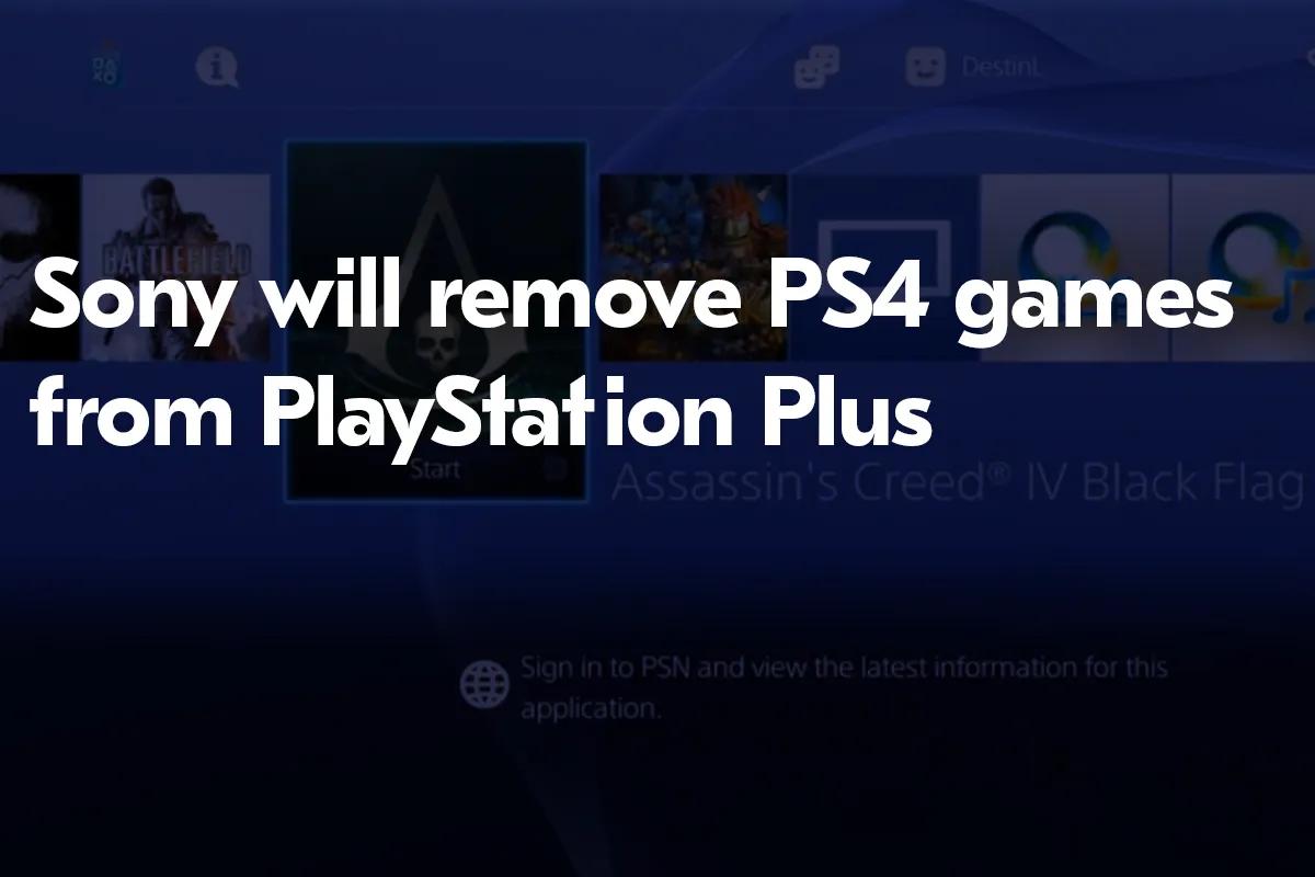 Sony eliminará los juegos de PS4 de PlayStation Plus a partir de enero de 2026