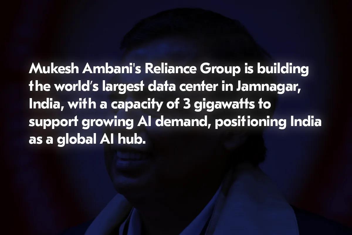 Mukesh Ambani construirá en la India el mayor centro de datos del mundo