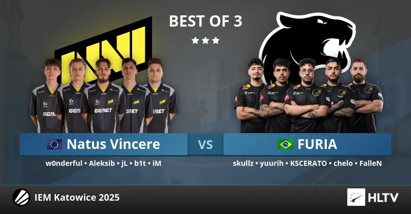 Na'Vi se enfrentará a FURIA Esports en su primer partido de la fase de grupos del IEM Katowice 2025