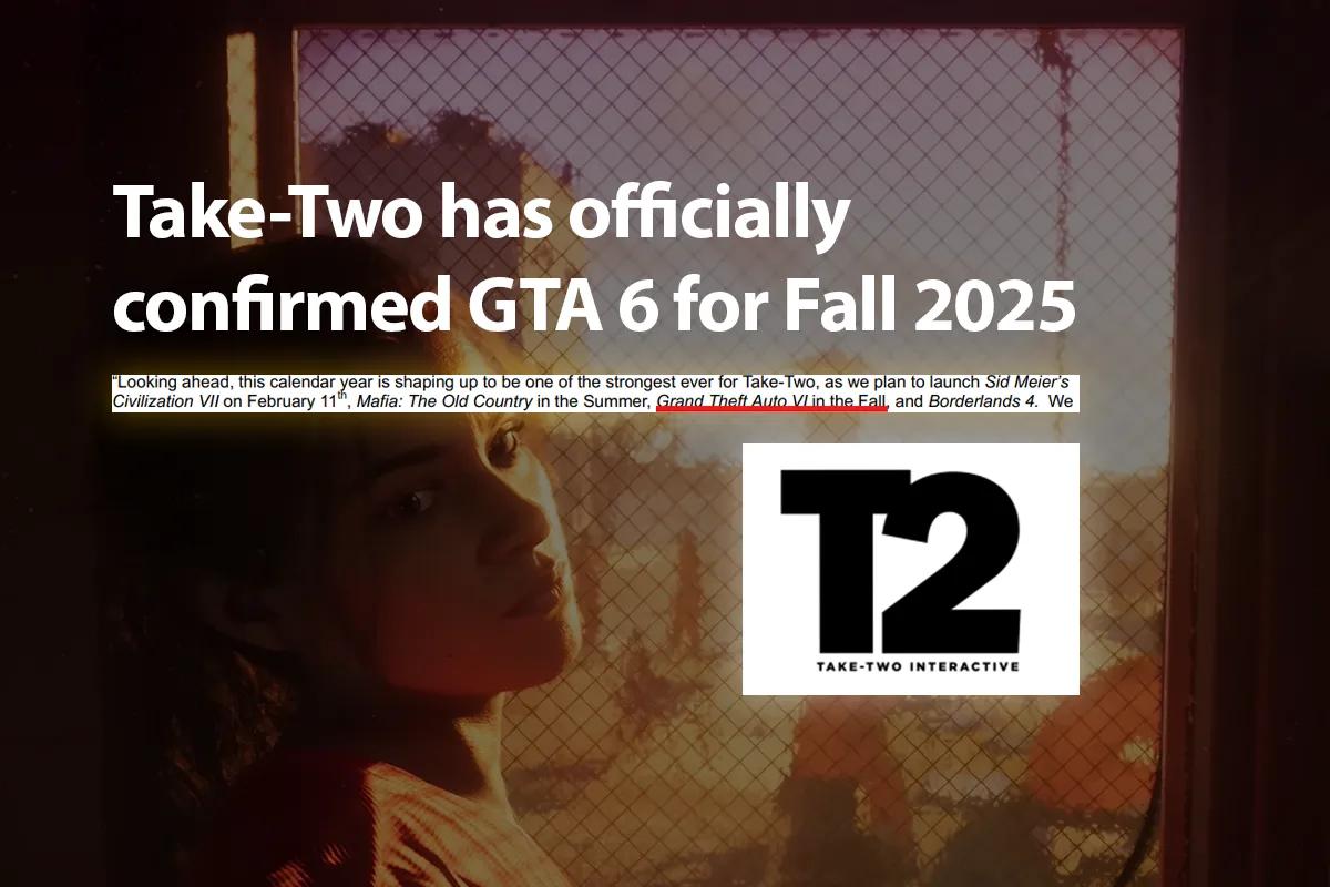 Take-Two confirma que GTA 6 saldrá a la venta en otoño de 2025