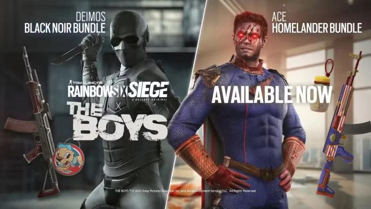 Rainbow Six Siege presenta las skins cruzadas The Boys para Homelander y Black Noir