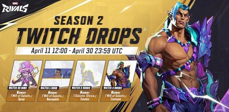 Marvel Rivals lanza la segunda temporada con gotas exclusivas para los jugadores en Twitch