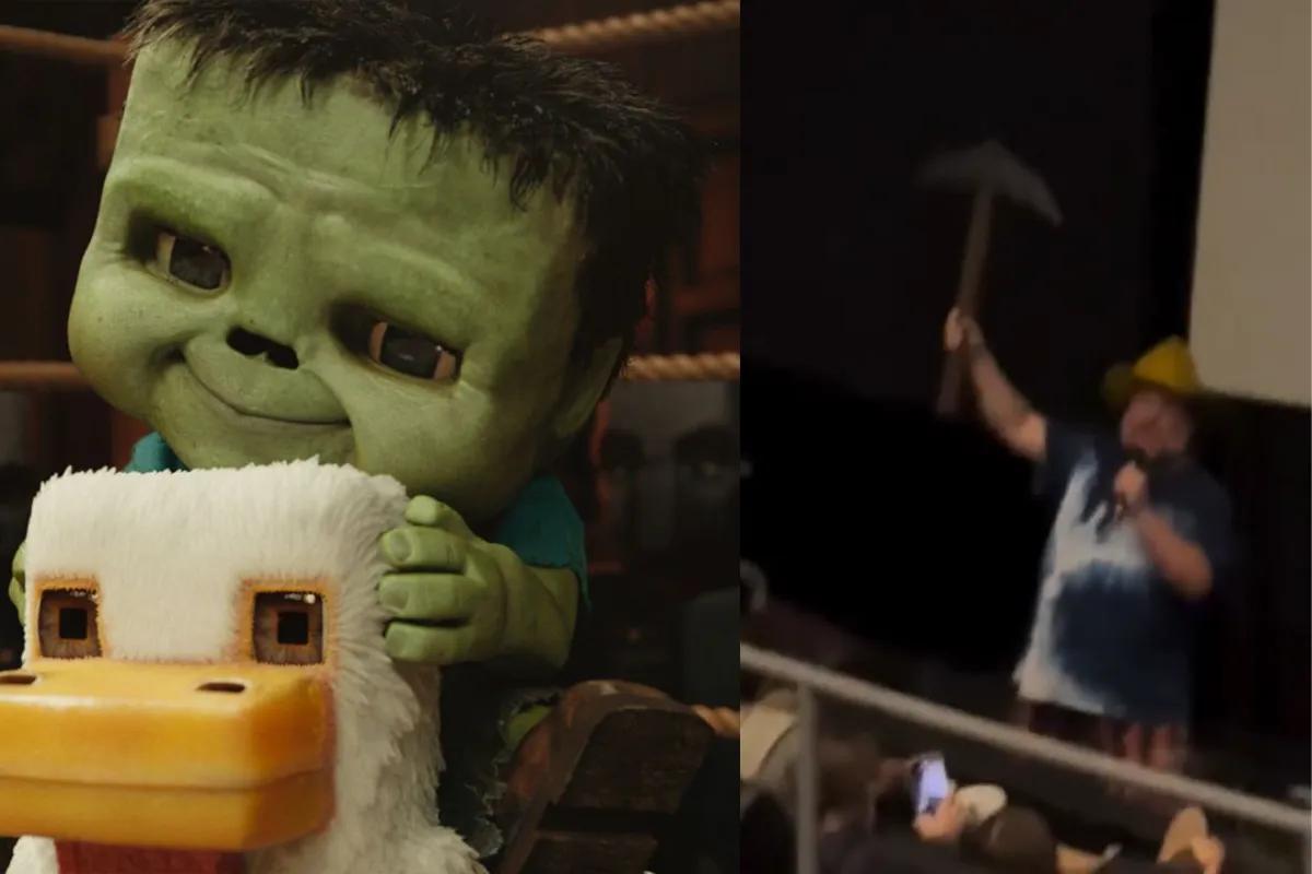 Los cines reprimen el caos de las películas de Minecraft tras la moda viral del Chicken Jockey