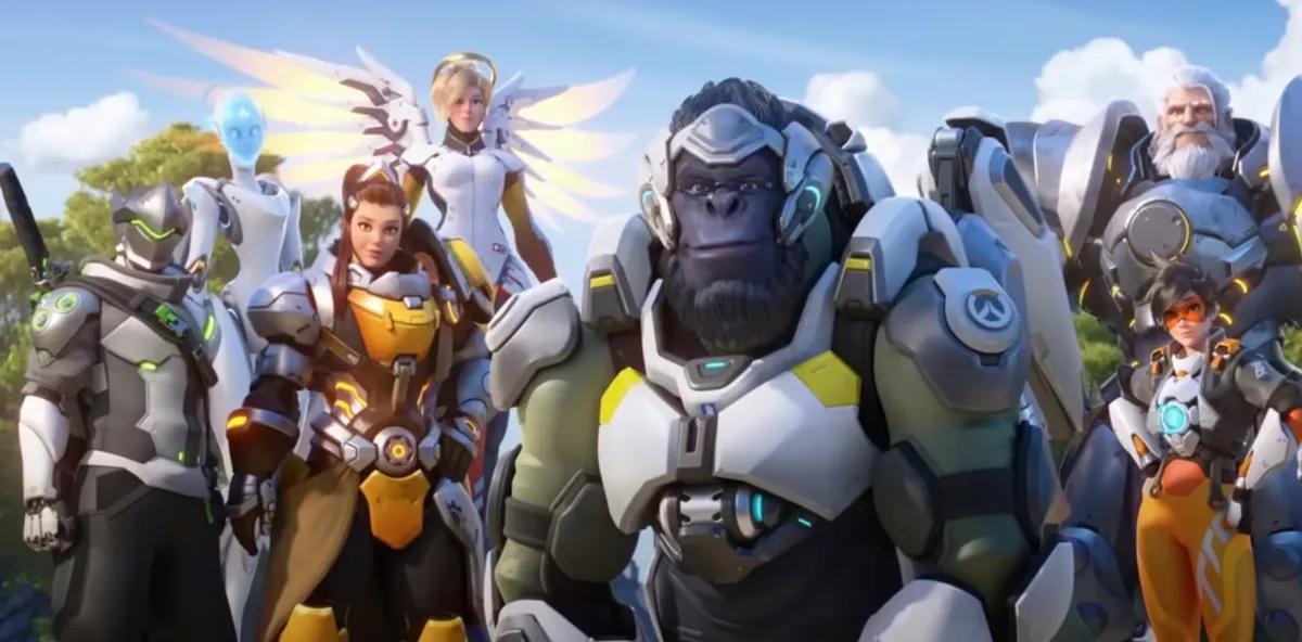 Overwatch 2 enfrenta a 1 Winston contra 100 soldados en un duelo en directo.