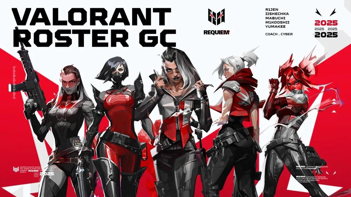 Requiem regresa a Pro VALORANT con el equipo femenino ucraniano