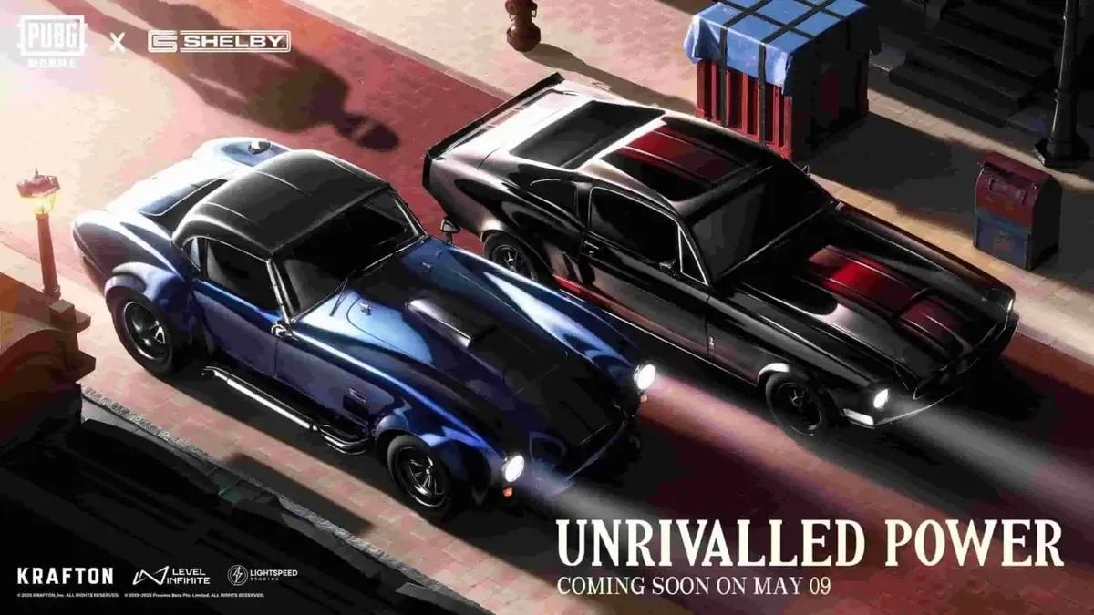 PUBG Mobile x Shelby American: Coches de alto octanaje, apariencias personalizadas y recompensas exclusivas en el nuevo evento Motor Cruise.