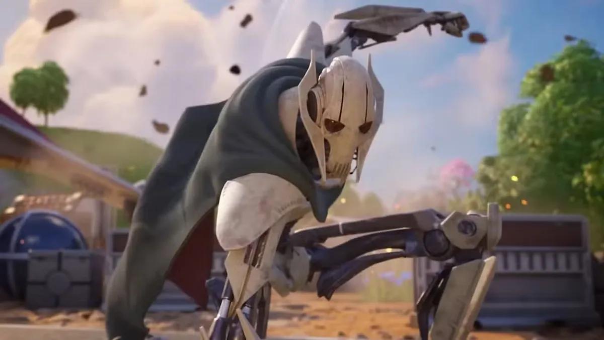 Una filtración de Fortnite revela el rostro desenmascarado del general Grievous con asombroso detalle