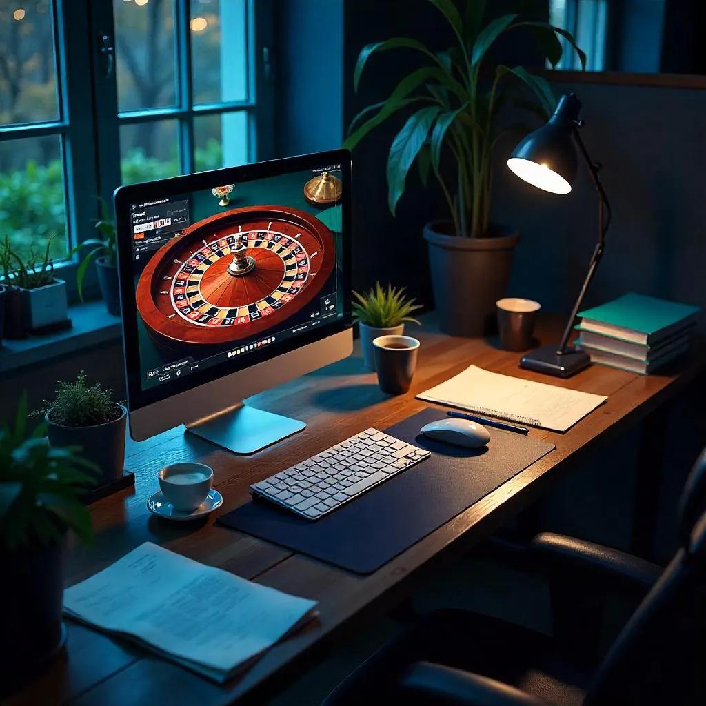 Comparación entre la ruleta en línea y la real 