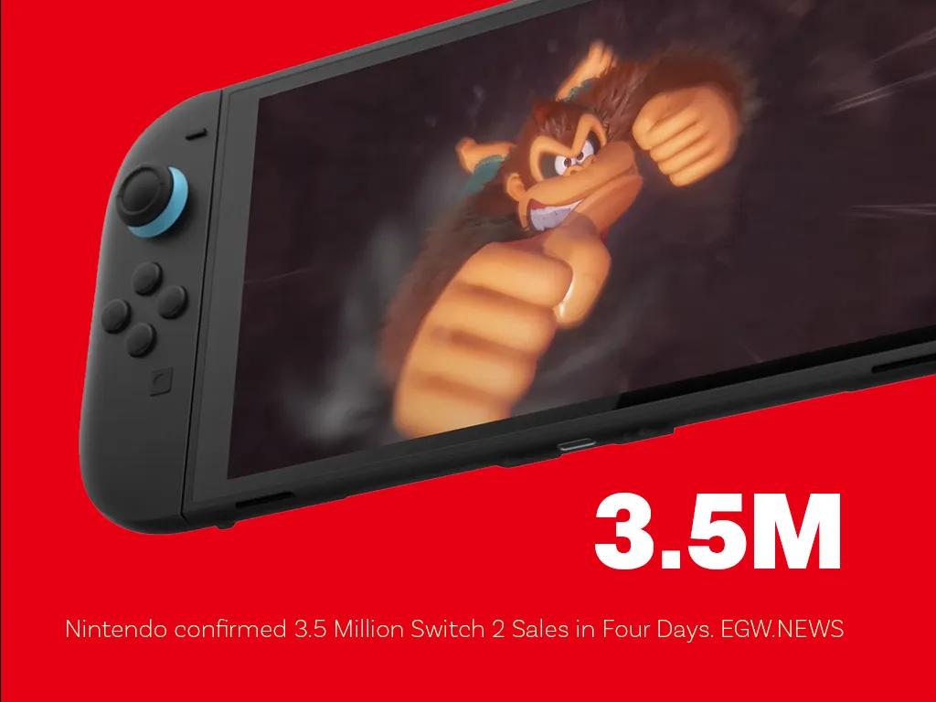 Switch 2 bate récords mundiales con 3,5 millones de ventas en cuatro días