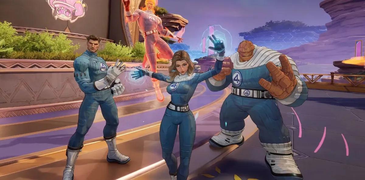 Marvel Rivals presenta los skins de los Cuatro Fantásticos del MCU
