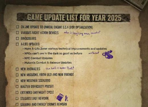 La hoja de ruta de STALKER 2 para 2025 incluye la actualización a Unreal Engine 5.5.4, el lanzamiento para PS5 e importantes actualizaciones en la jugabilidad