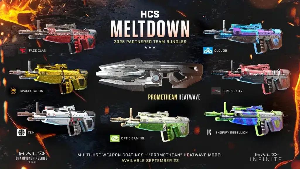 Halo Esports HCS Meltdown Paquetes de equipo