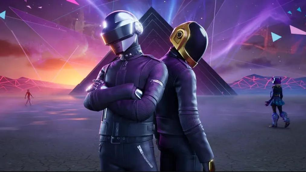 Colaboración Fortnite x Daft Punk: skins, cosméticos y evento en directo