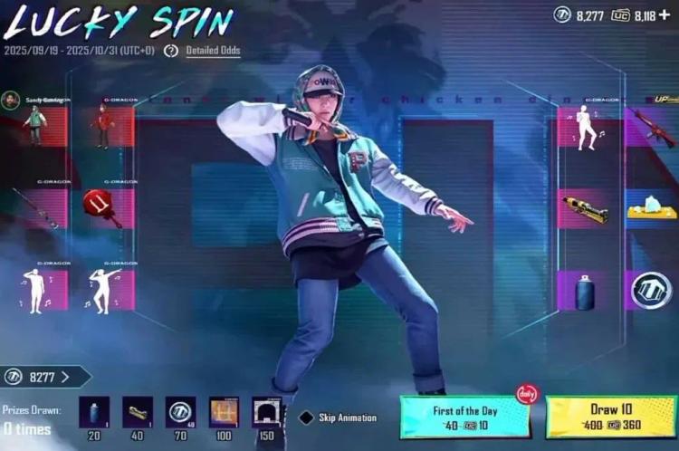 Colaboración PUBG Mobile x G-Dragon: Giro de la suerte, recompensas y contenido exclusivo