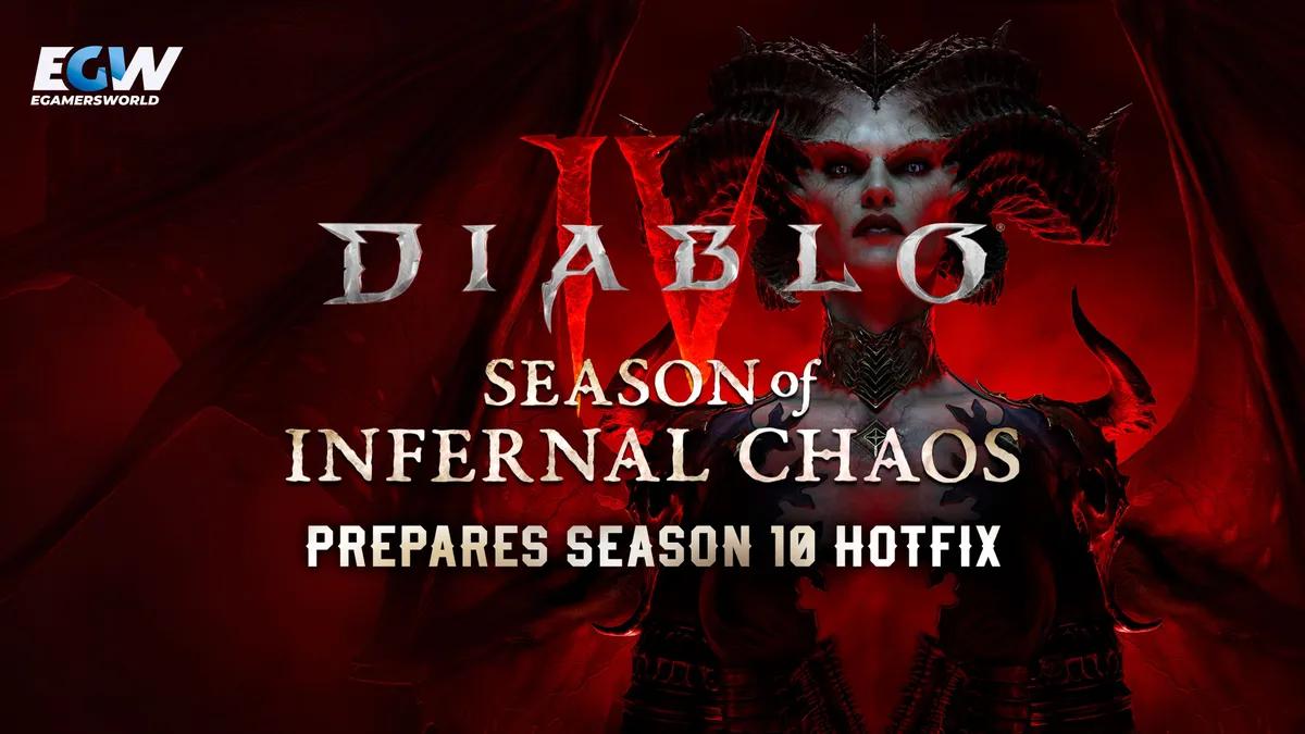 Diablo 4 prepara una corrección de la temporada 10 con cambios en las Hordas Infernales