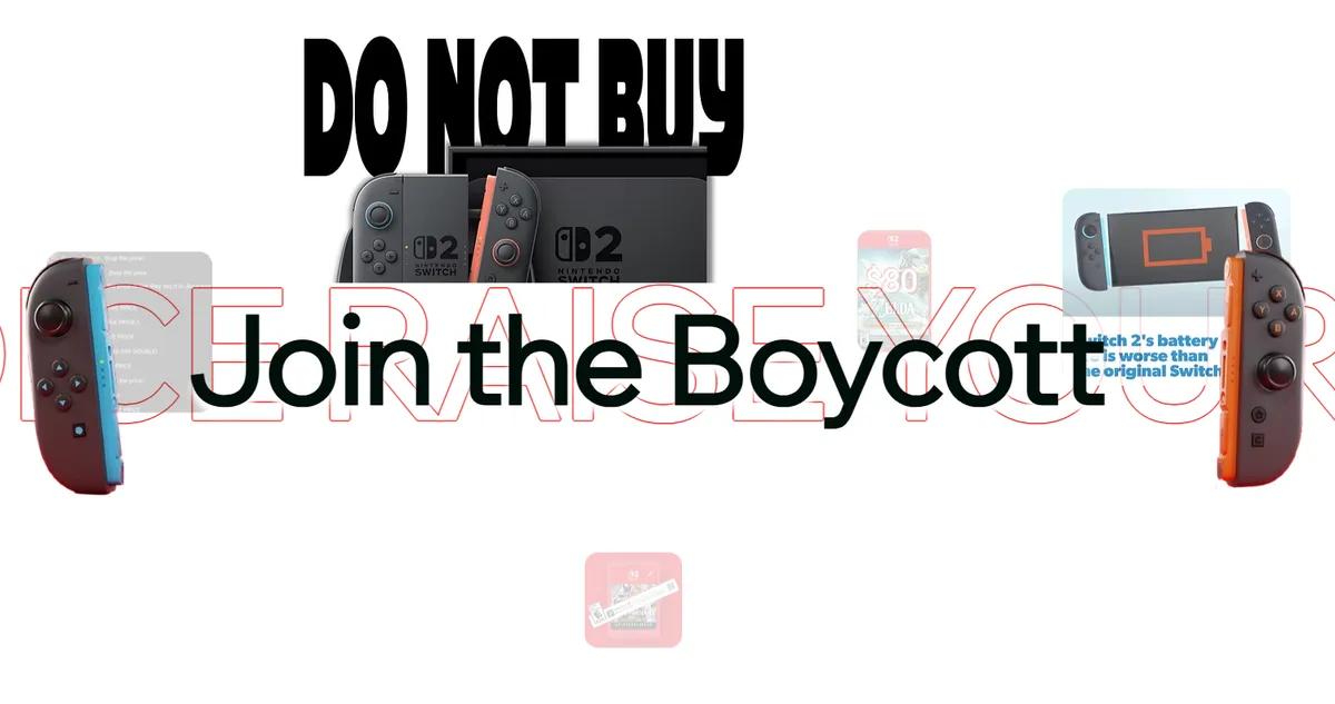 Un grupo activista insta a boicotear Nintendo Switch 2 por preocupaciones de marketing