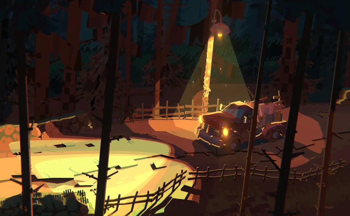 Truckful Demo te pone al volante de un reparto en un bosque encantado