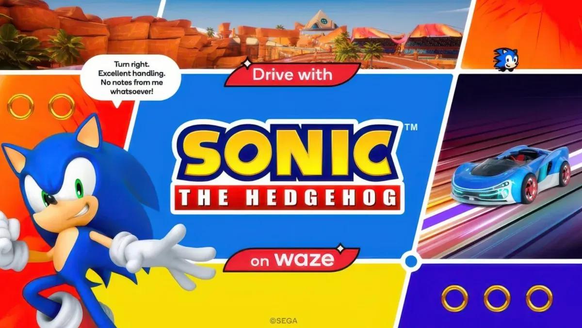 Sonic the Hedgehog llega a Waze como nuevo compañero de viaje