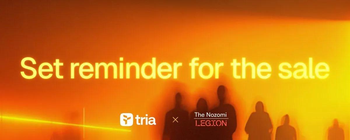 La venta de Tria en Legion se acerca a su fin: Más de 43 millones recaudados con un 4300% de sobresuscripción