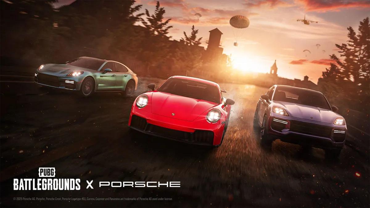 PUBG Mobile x Porsche regresa en la versión 4.1: el evento Motor Cruise trae supercoches icónicos a los campos de batalla