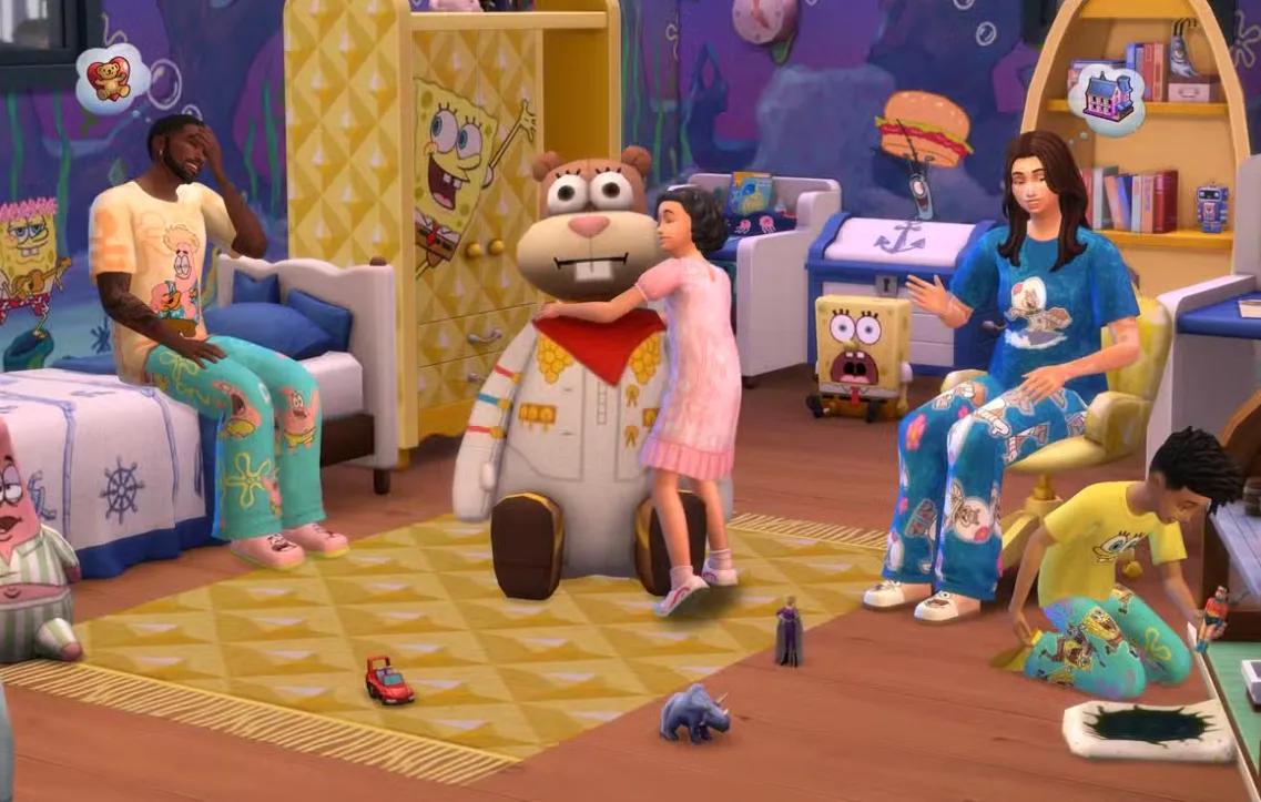 Los Sims 4 dan la bienvenida a Bob Esponja con dos kits y un debate familiar