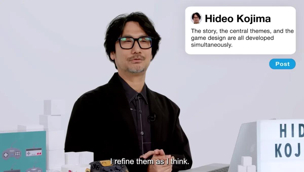 Kojima gira la cámara hacia sí mismo y revisa sus reglas creativas