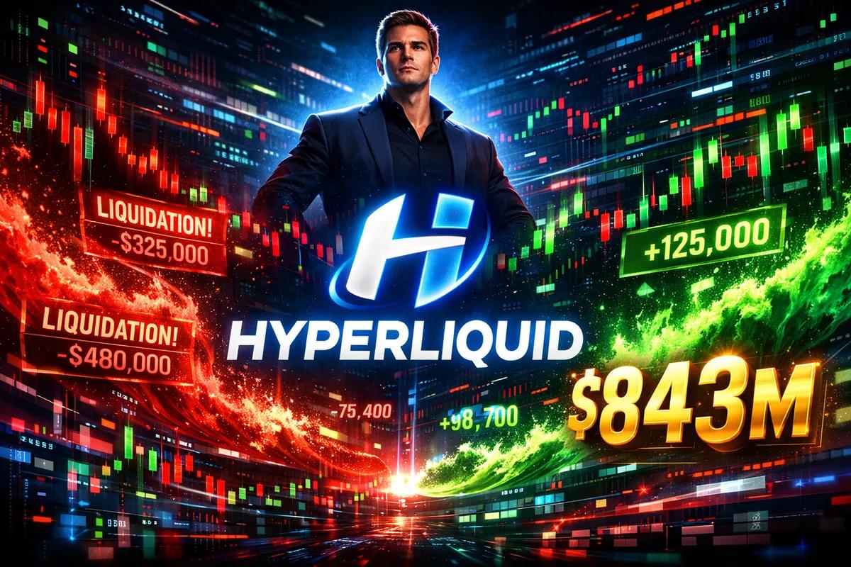 James Wynn impulsó Hyperliquid a la cima: cómo el revuelo en torno a las liquidaciones le reportó a la plataforma 843 millones de dólares en 2025.