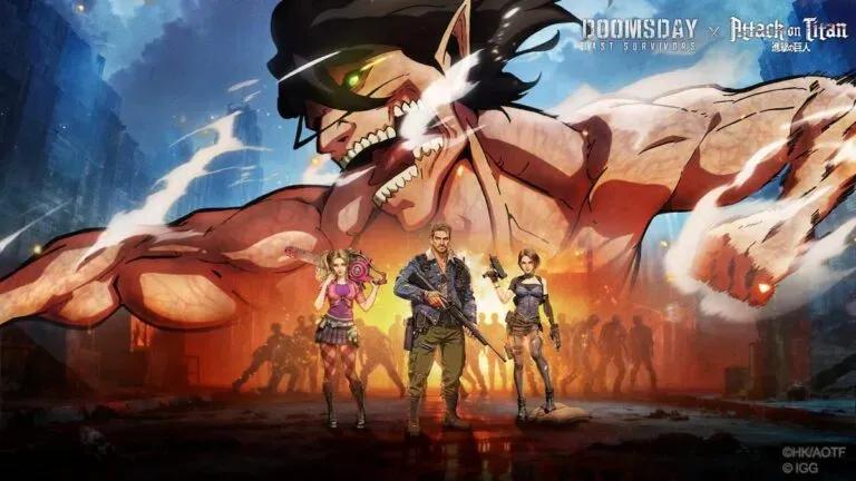 Doomsday: Last Survivors lanza el crossover Attack on Titan en 2026