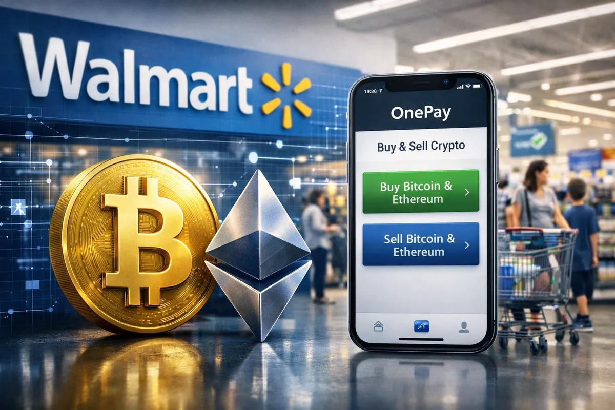 Walmart lanza el comercio de Bitcoin y Ethereum a través de OnePay App: Un paso hacia la adopción masiva de criptomonedas