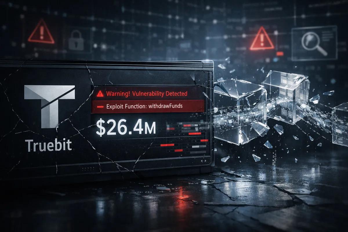 Primer gran hackeo de 2026: el protocolo Truebit pierde 26,4 millones de dólares por una vulnerabilidad en los contratos inteligentes