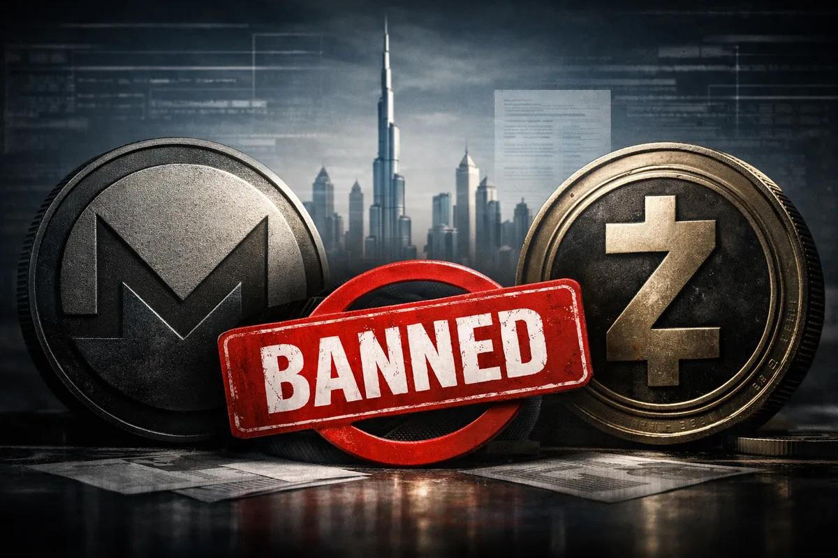 Dubai prohíbe los tokens de privacidad: Un nuevo golpe a Monero y Zcash en la regulación de las criptomonedas