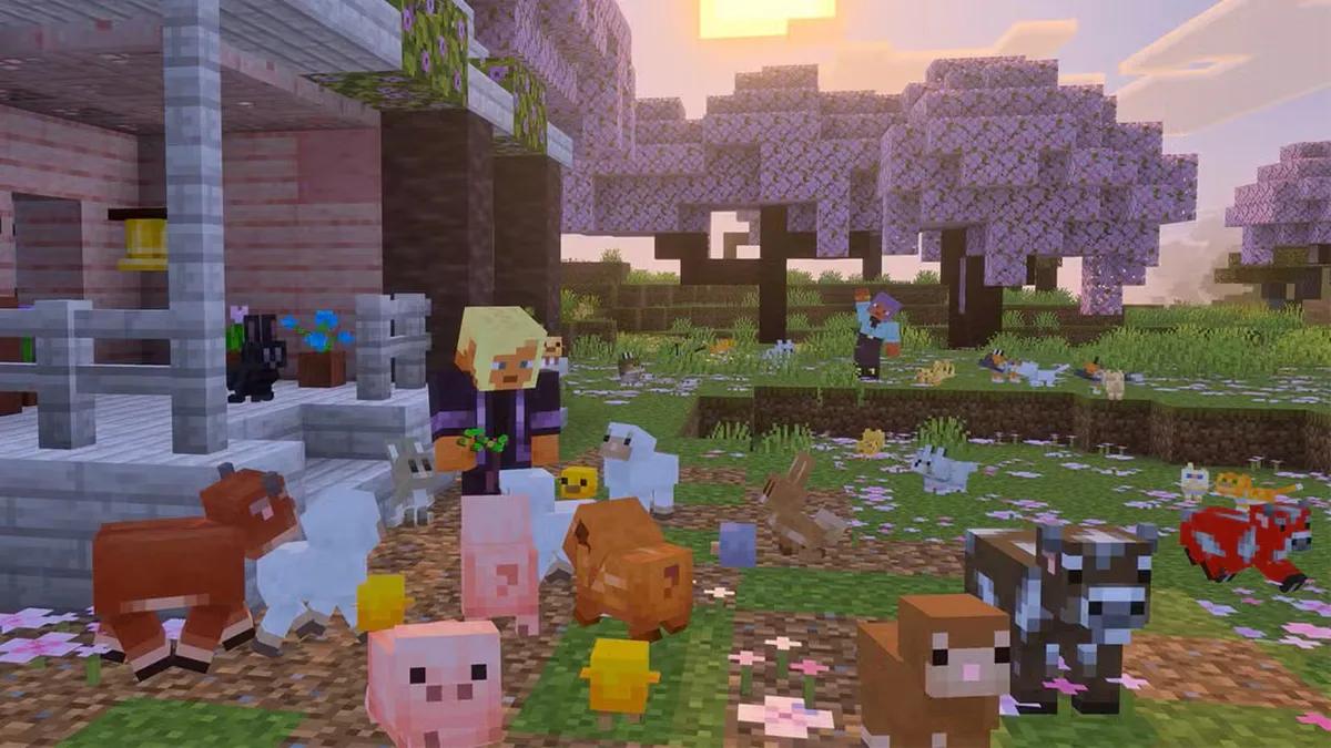 Minecraft revela un diente de león dorado y nuevos mobs bebés antes del próximo lanzamiento del juego.